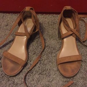 Brown Lacing Heels